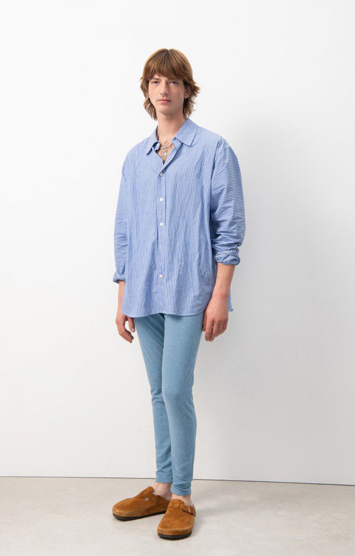 american vintage Jogging homme Ypawood - TONNERRE CHINE Bleu - E24