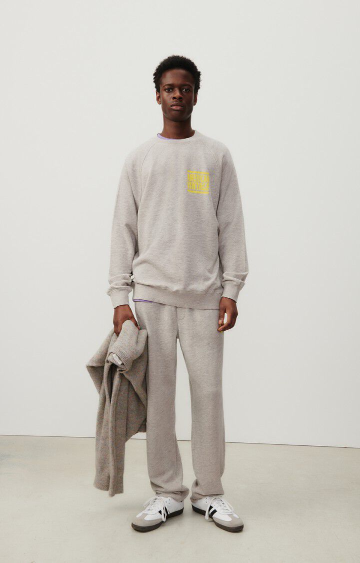 American Vintage Jogging Homme Zofbay - GRIS CHINE Gris - E25