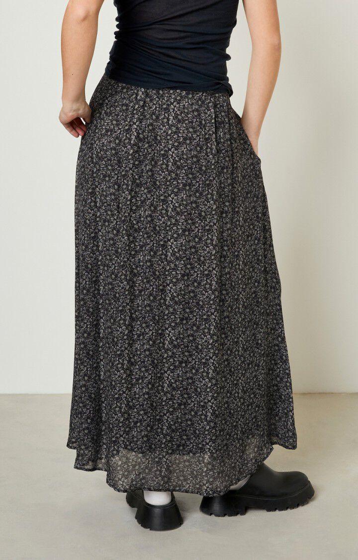 American Vintage Jupe Femme Aboodi - JOSEPHINE Longue Noir - E21