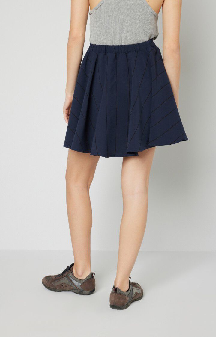 American Vintage Jupe Femme Angistate - PENOMBRE FUNAMBULE Courte Bleu - H15