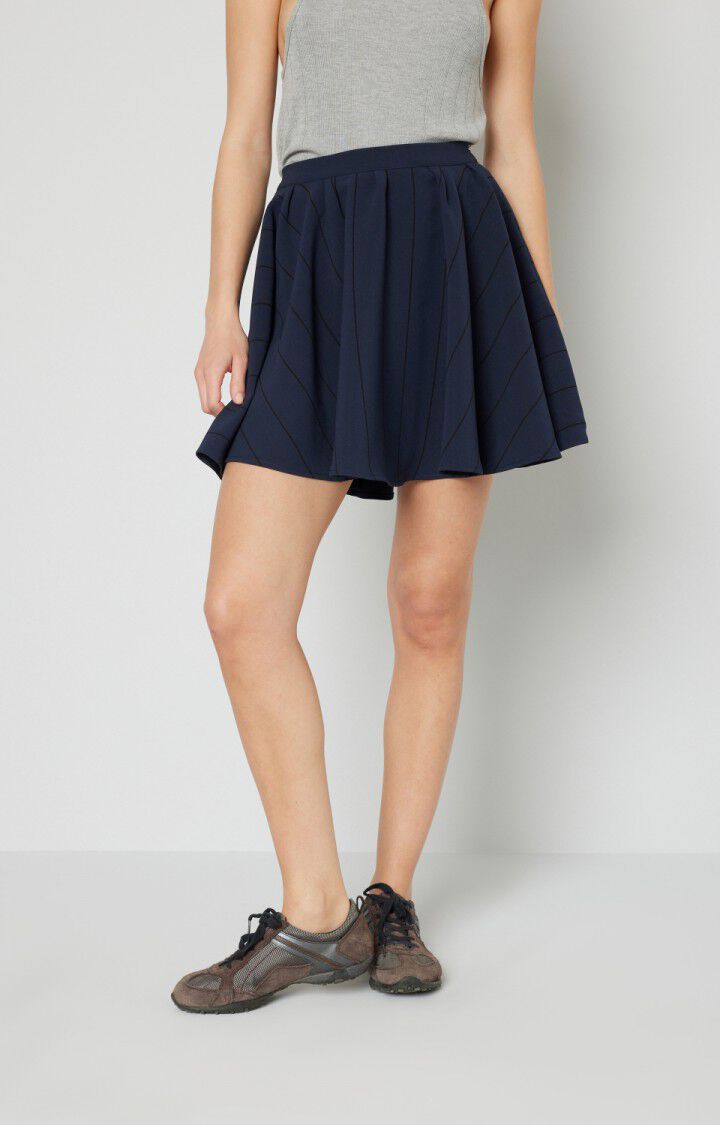 american vintage Jupe femme Angistate - PENOMBRE FUNAMBULE Courte Bleu - H15