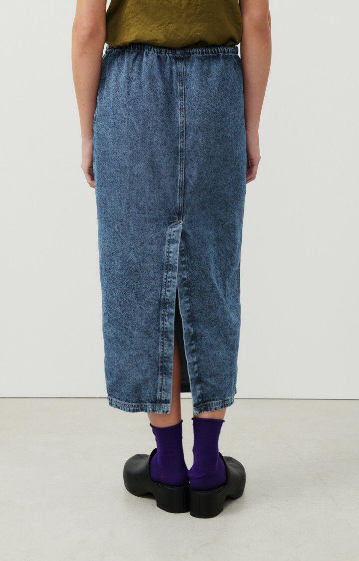 American Vintage Jupe Femme Astury - STONE Midi Bleu - E24