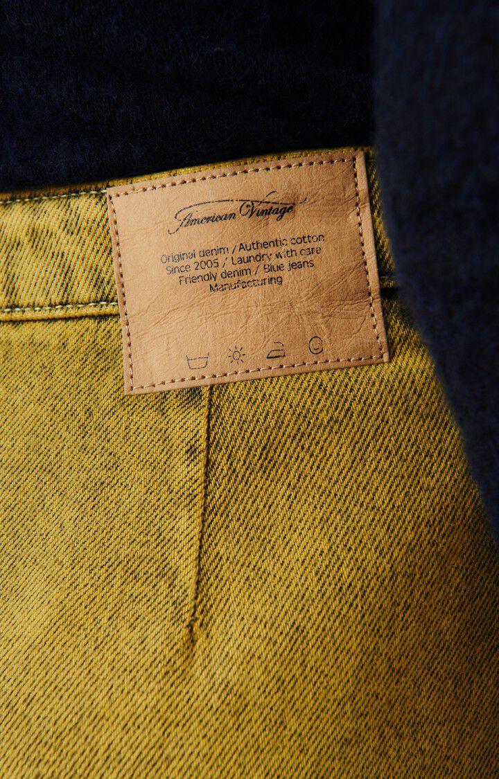 American Vintage Jupe Femme Blinewood - SURTEINTURE JAUNE Midi Jaune - H23
