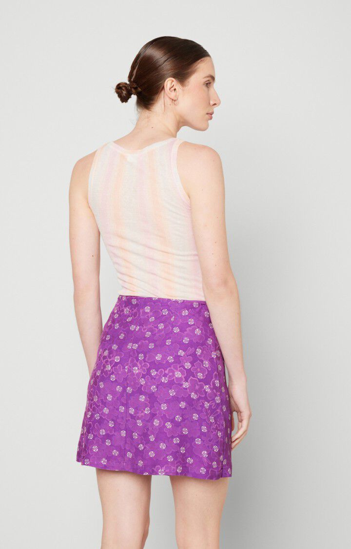 American Vintage Jupe Femme Bukbay - ANITA Courte Violet - E23