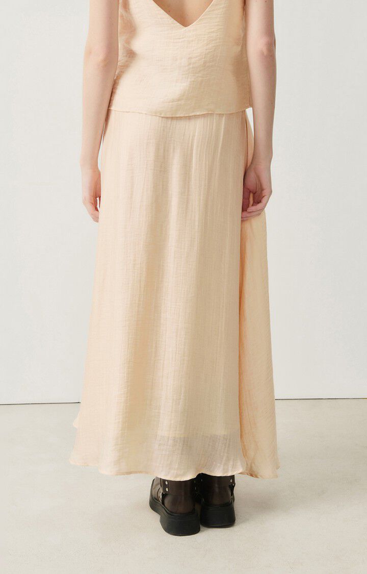 American Vintage Jupe Femme Detown - CHEESECAKE Midi Beige - H24
