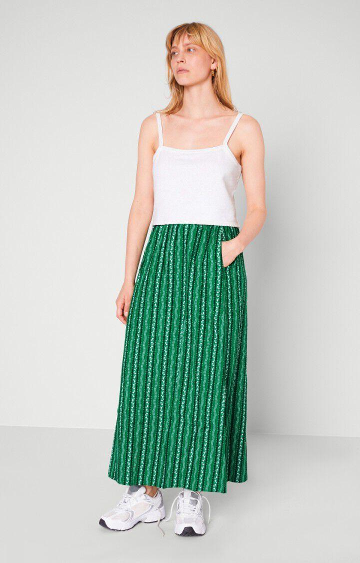 American Vintage Jupe Femme Epifun - THERESE Longue Vert - E20