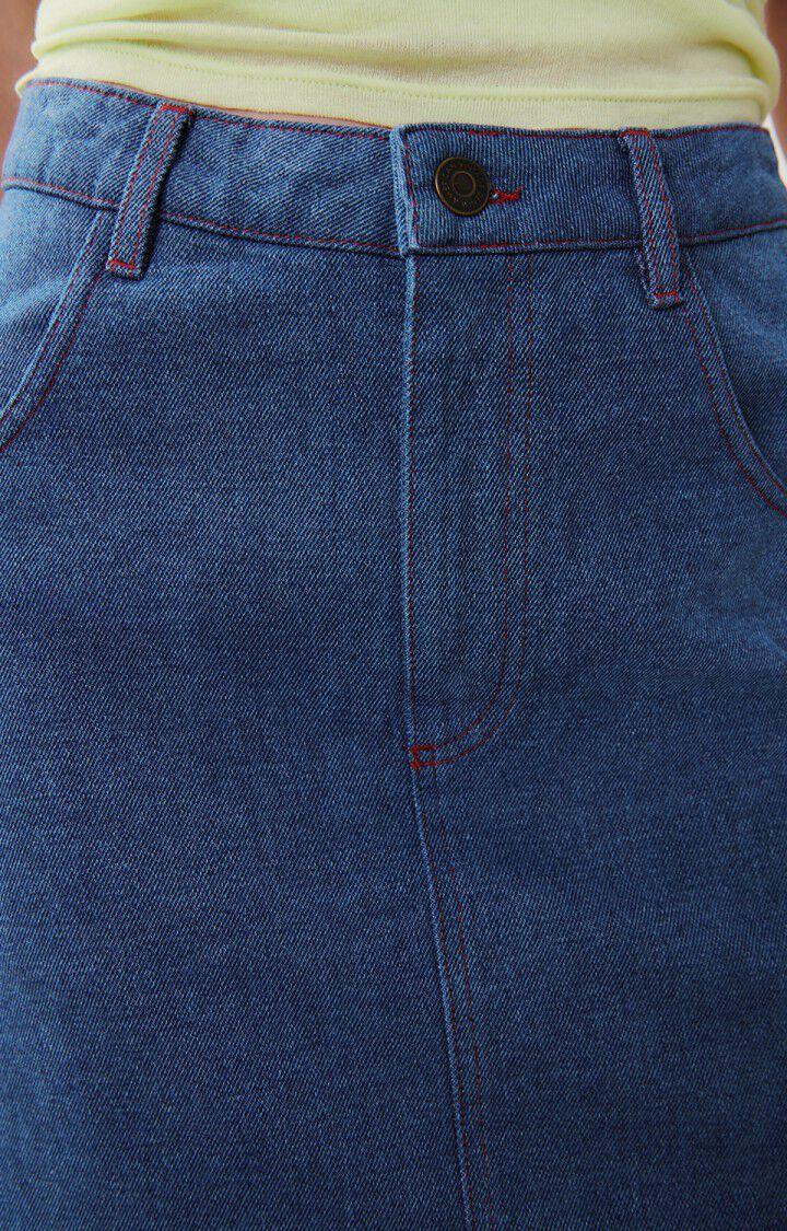 American Vintage Jupe Femme Faow - BLUE Courte Bleu - E24