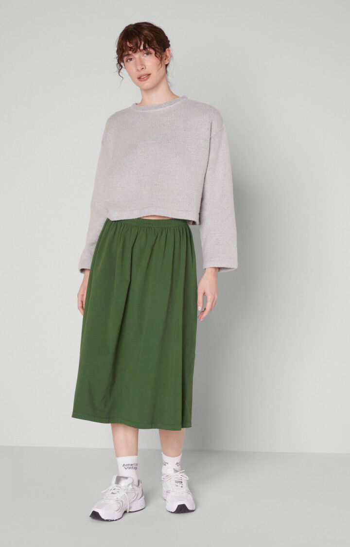 American Vintage Jupe Femme Fizvalley - MARAIS VINTAGE Midi Vert - E22