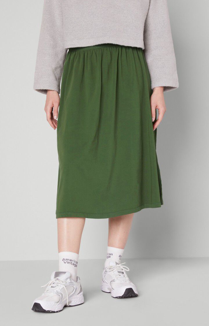 american vintage Jupe femme Fizvalley - MARAIS VINTAGE Midi Vert - E22