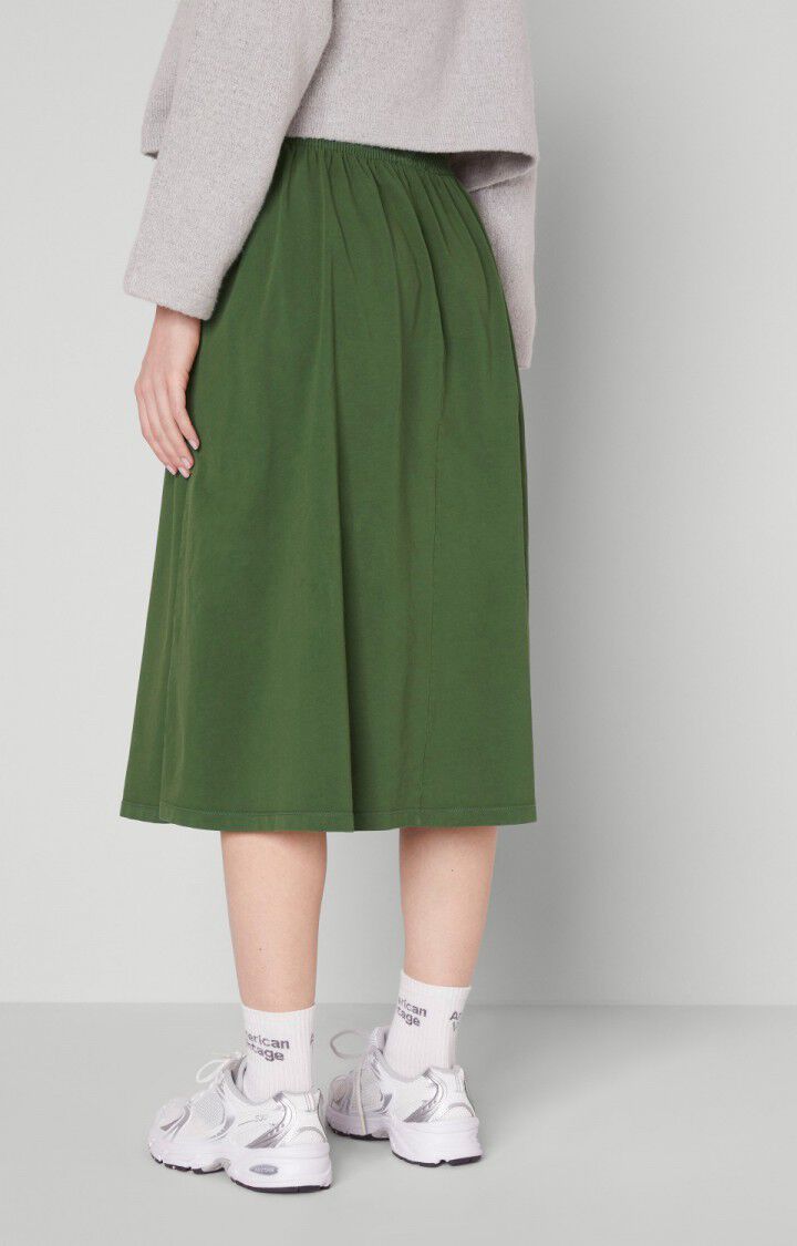 American Vintage Jupe Femme Fizvalley - MARAIS VINTAGE Midi Vert - E22B