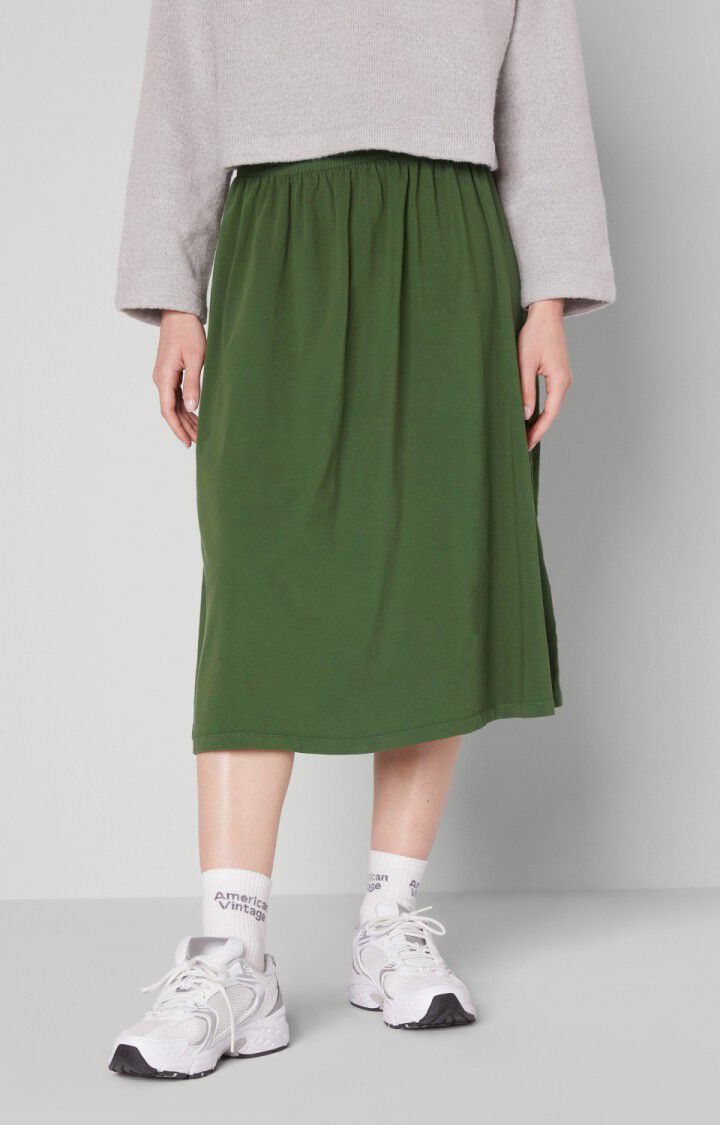 american vintage Jupe femme Fizvalley - MARAIS VINTAGE Midi Vert - E22B