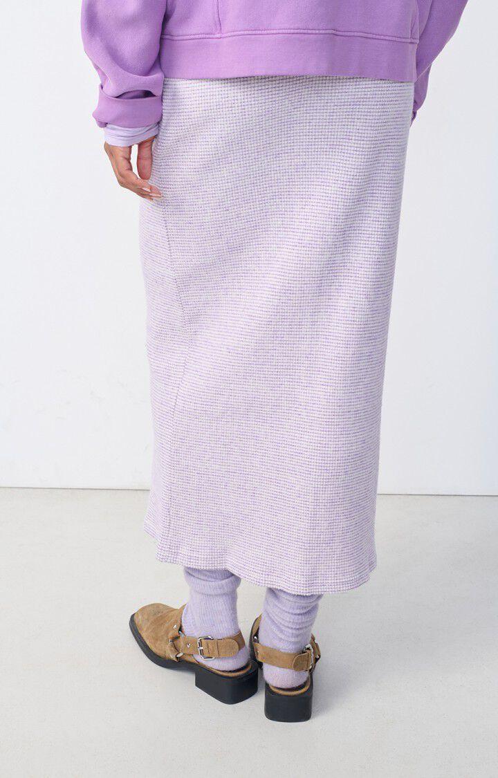 American Vintage Jupe Femme Gykotown - CARREAUX ULTRA VIOLET Longue Violet - H23
