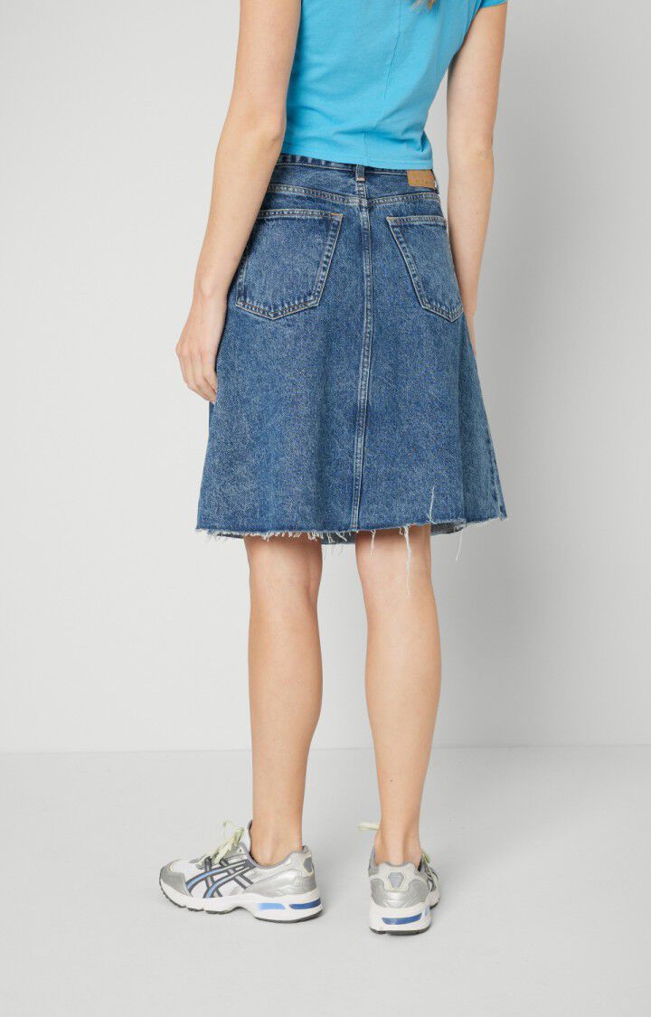 American Vintage Jupe Femme Ivagood - BLUE STONE Courte Bleu - H21