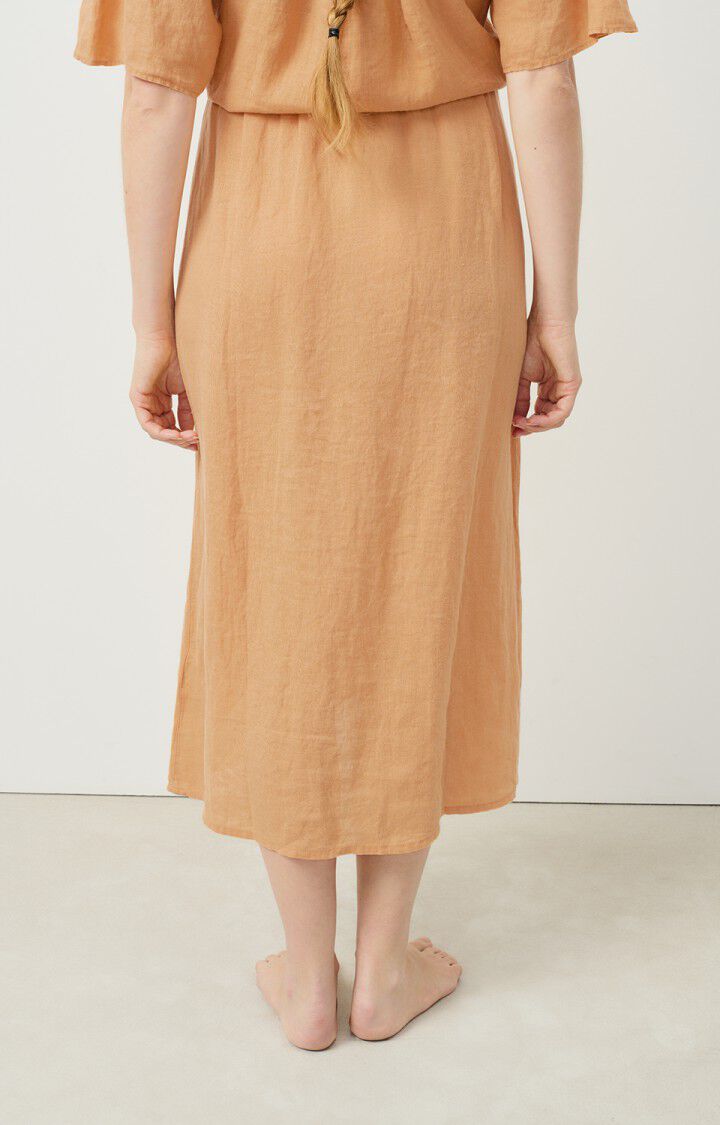 American Vintage Jupe Femme Ivybo - NOISETTE Midi Marron - E23