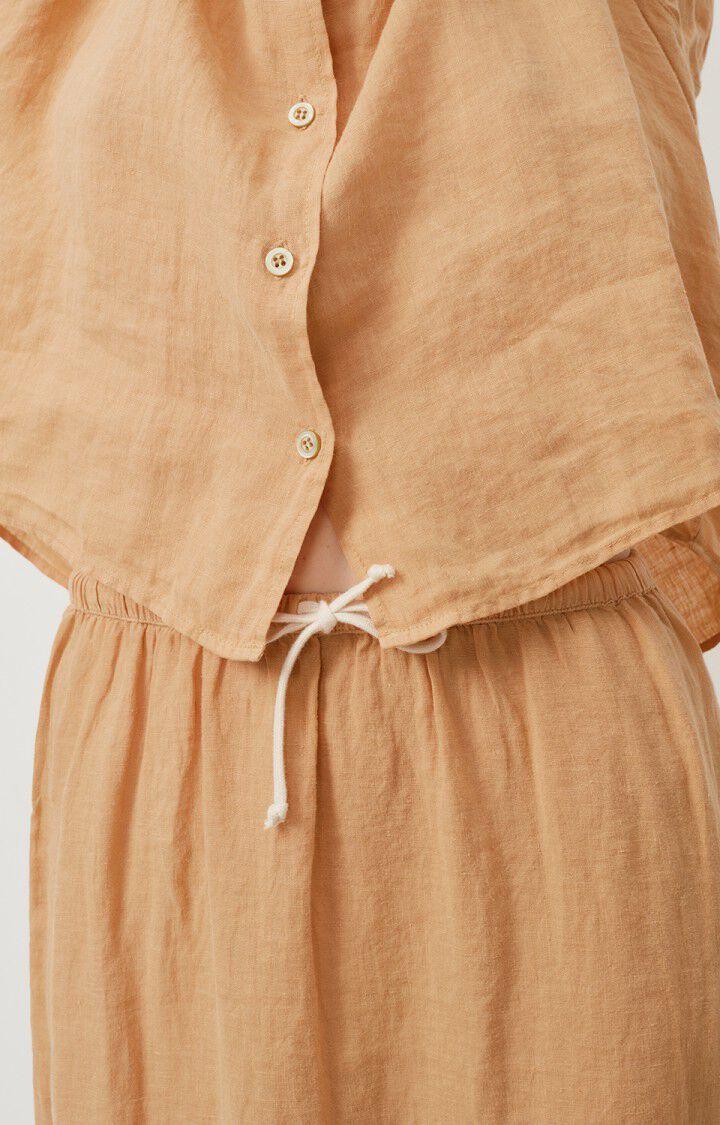 American Vintage Jupe Femme Ivybo - NOISETTE Midi Marron - E23