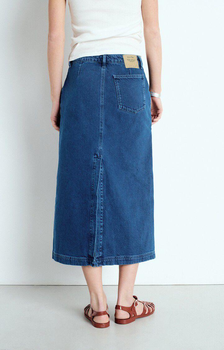 American Vintage Jupe Femme Joybird - INDIGO Midi Bleu - E25