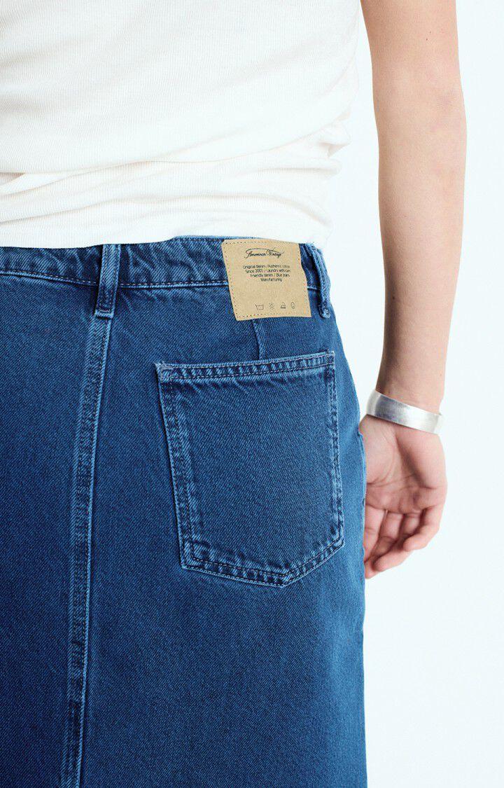 American Vintage Jupe Femme Joybird - INDIGO Midi Bleu - E25