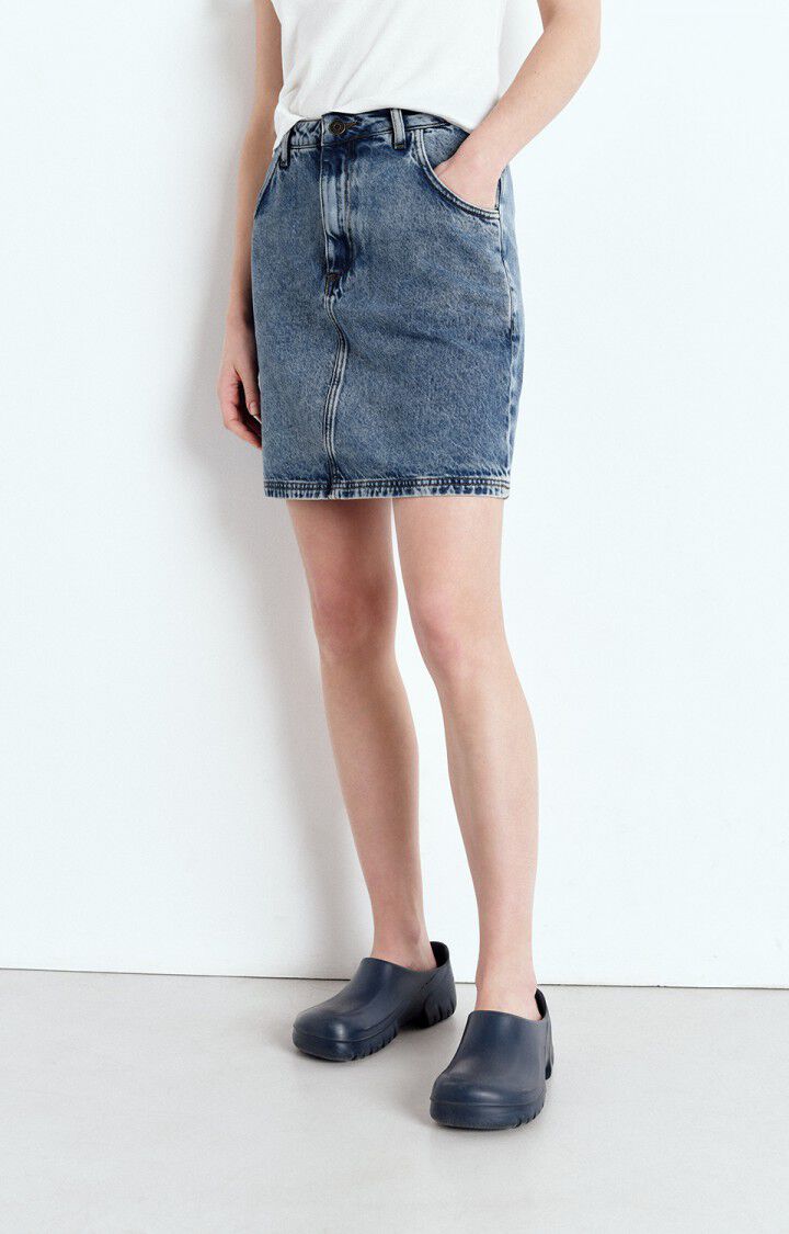 american vintage Jupe femme Joybird - STONE Courte Bleu - E25