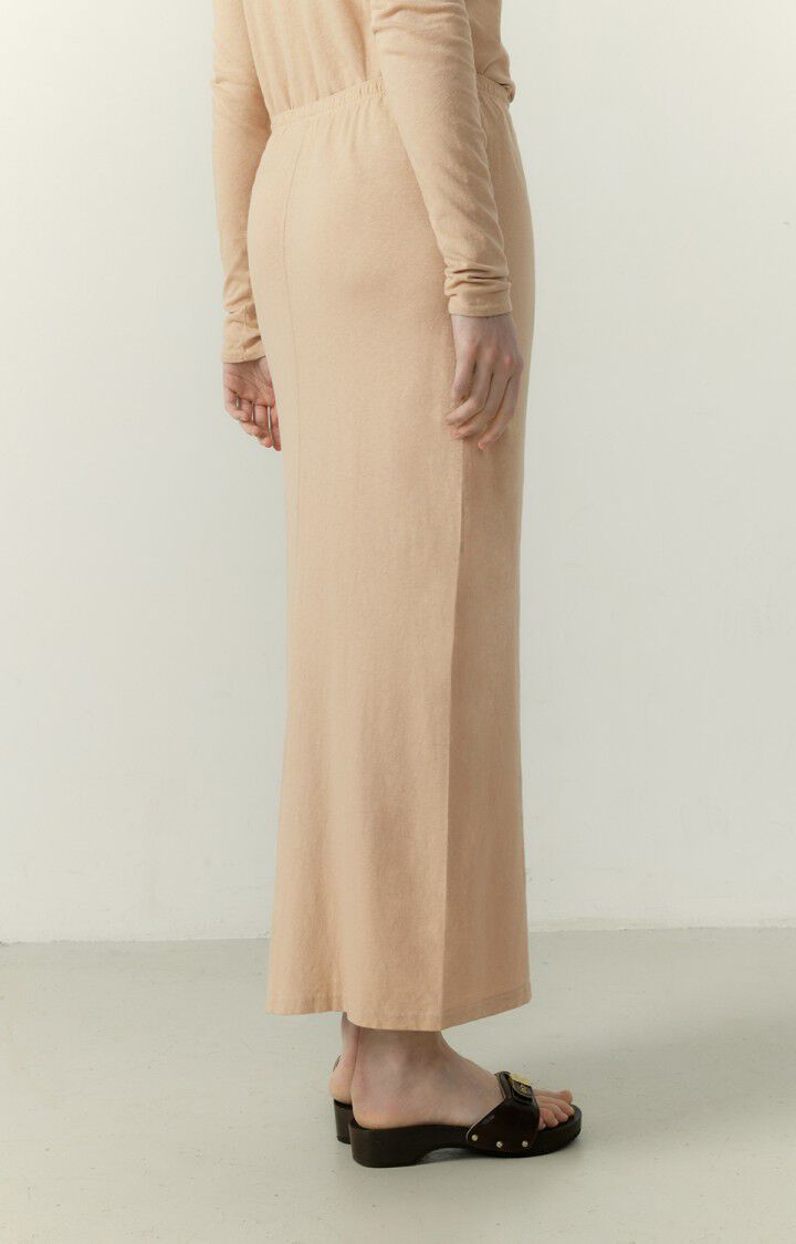 American Vintage Jupe Femme Lopintale - PORRIDGE VINTAGE Midi Beige - E23