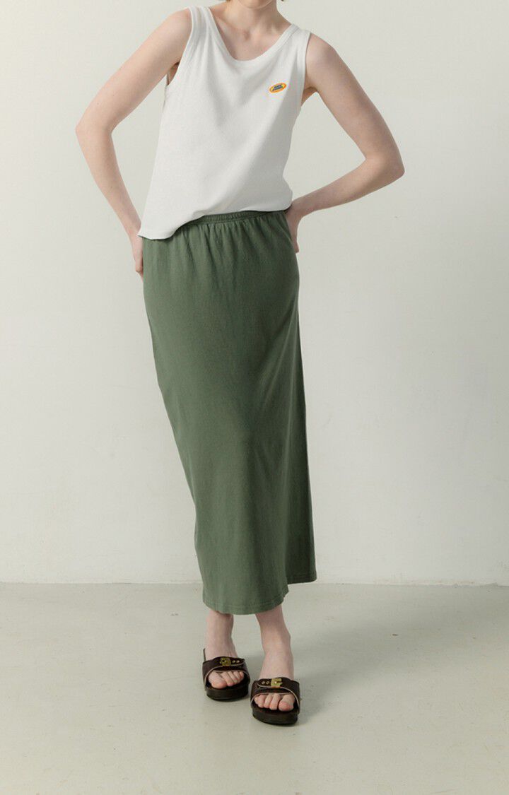 American Vintage Jupe Femme Lopintale - VERT DE GRIS VINTAGE Midi Vert - E23