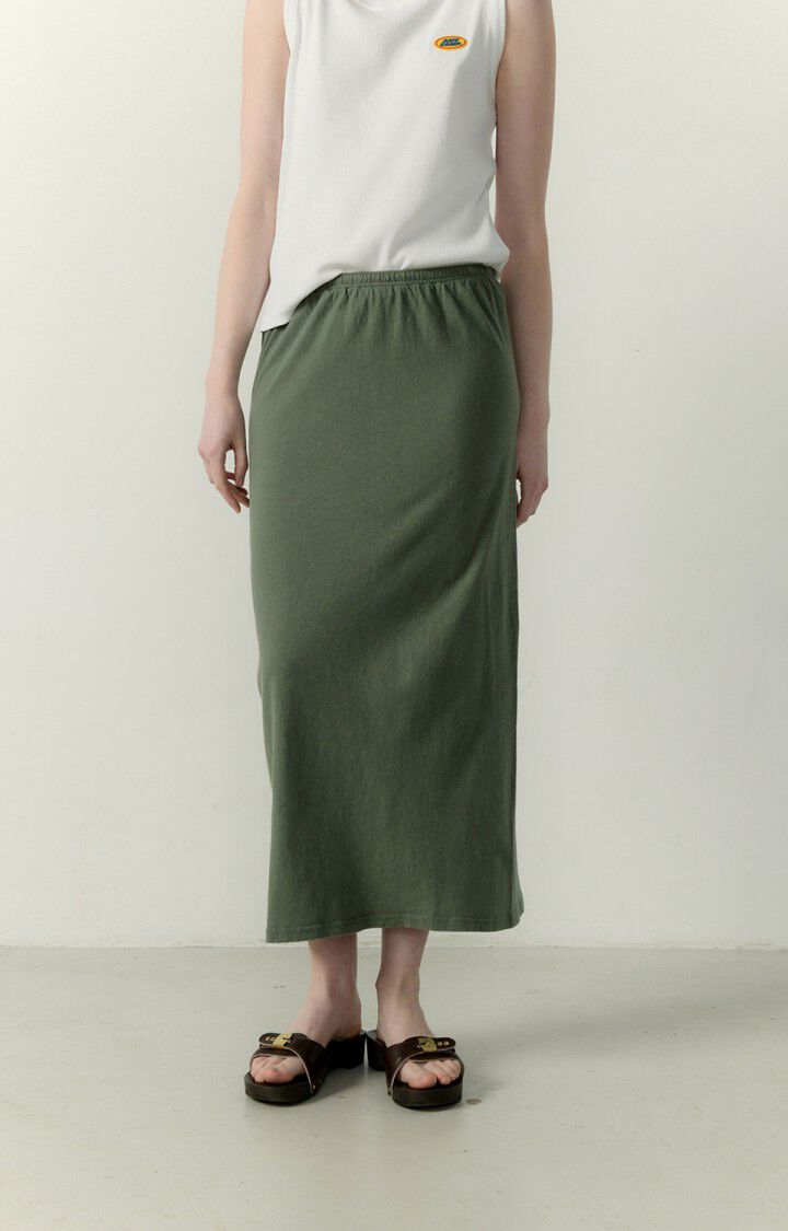 american vintage Jupe femme Lopintale - VERT DE GRIS VINTAGE Midi Vert - E23