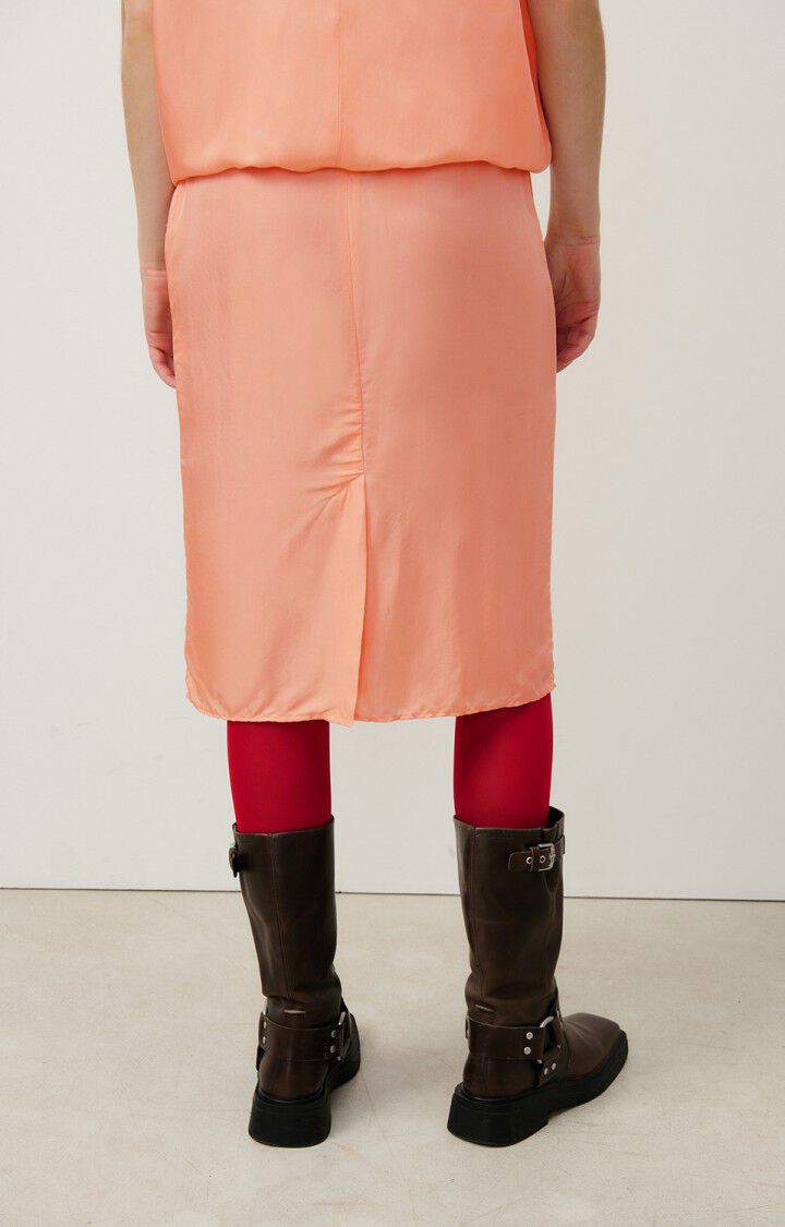 American Vintage Jupe Femme Luabird - FLAMANT ROSE Midi Rose - H24