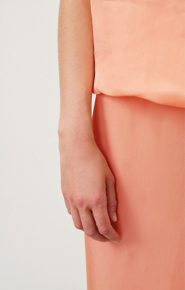 American Vintage Jupe Femme Luabird - FLAMANT ROSE Midi Rose - H24