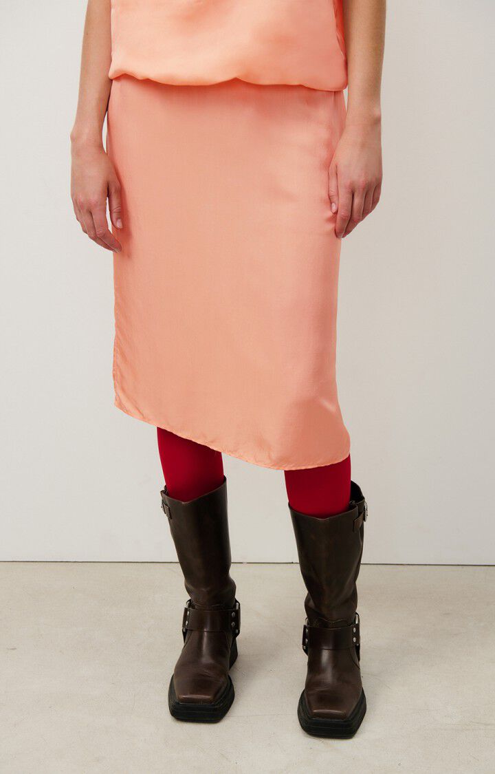 american vintage Jupe femme Luabird - FLAMANT ROSE Midi Rose - H24