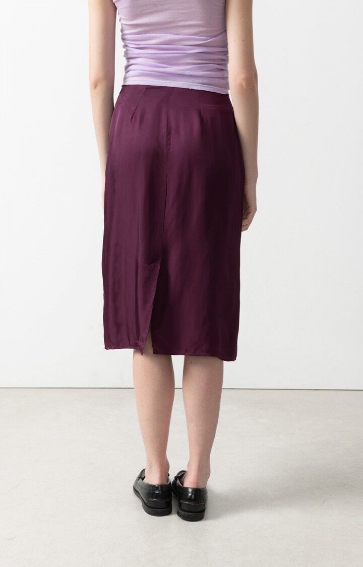 American Vintage Jupe Femme Luabird - RAISIN Midi Violet - H24
