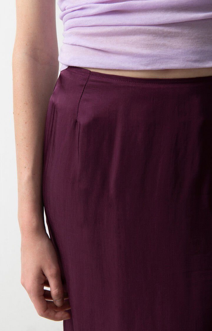 American Vintage Jupe Femme Luabird - RAISIN Midi Violet - H24
