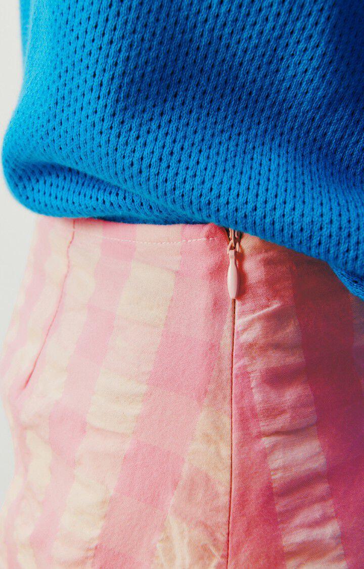 American Vintage Jupe Femme Naroz - VICHY BONBON Courte Rose - E24