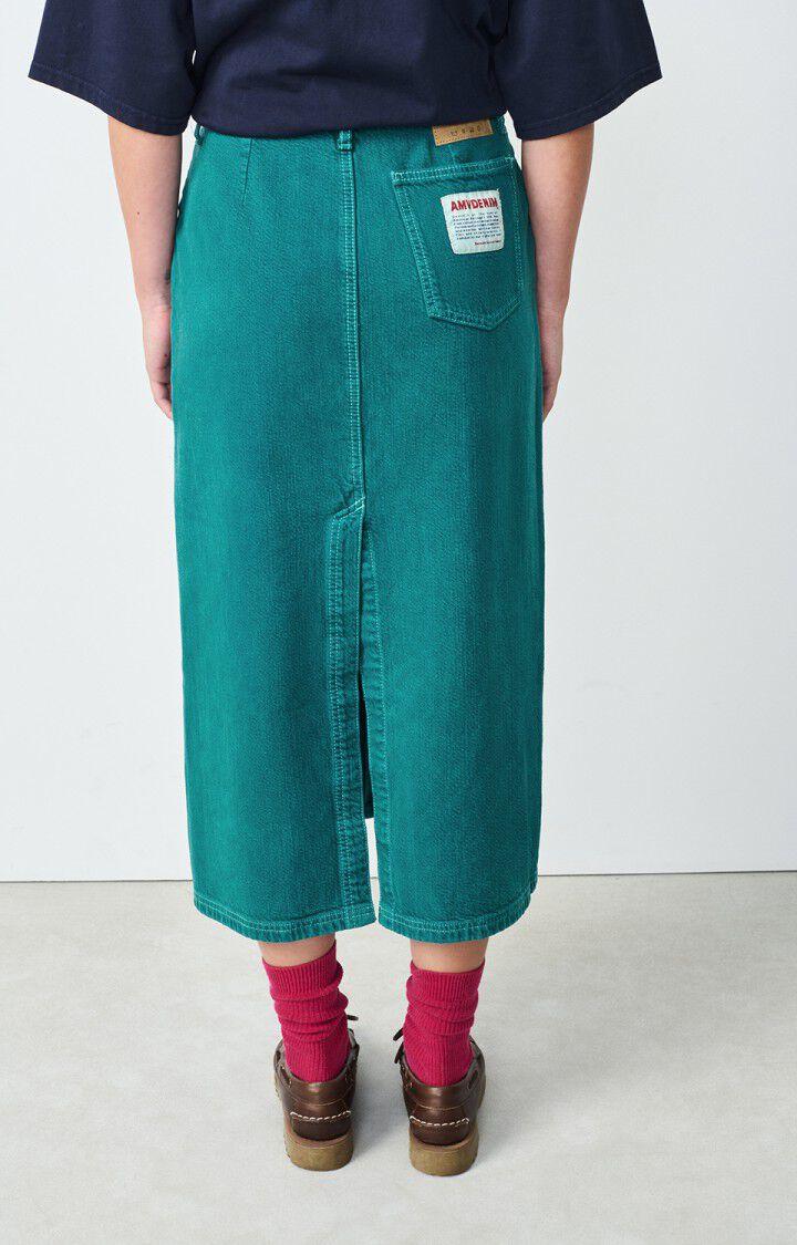 American Vintage Jupe Femme Nyolow - EMERAUDE SURTEINT Longue Vert - H24