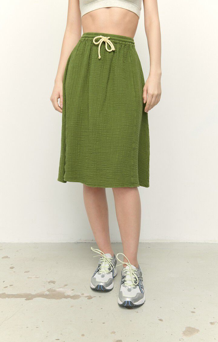 american vintage Jupe femme Oyobay - CROCODILE Midi Vert - E22