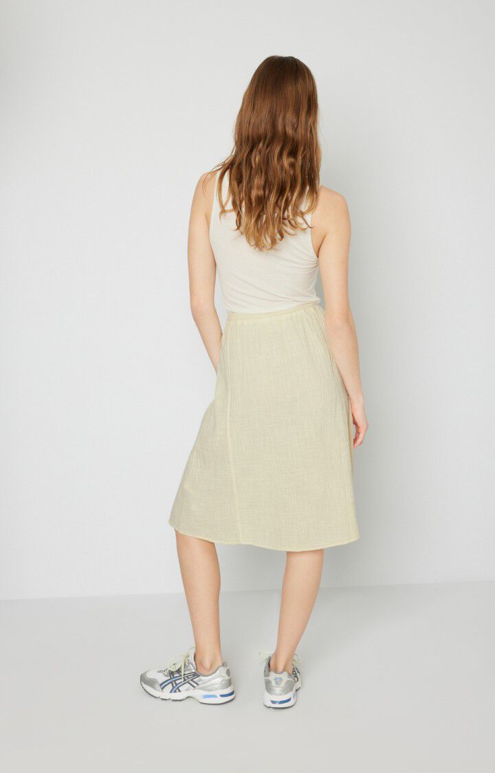 American Vintage Jupe Femme Oyobay - ECRU Midi Beige - E22