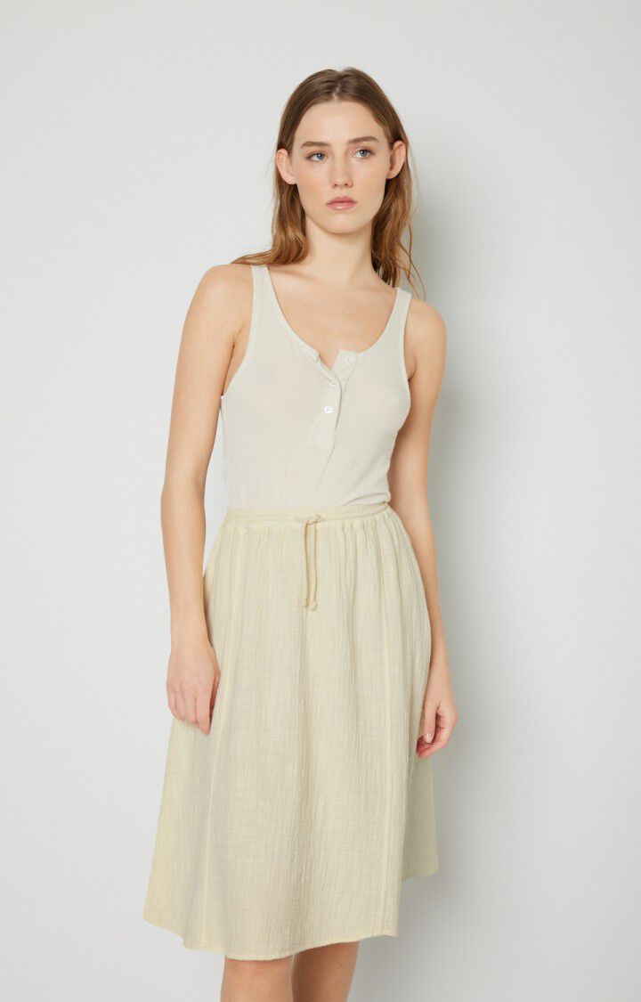 american vintage Jupe femme Oyobay - ECRU Midi Beige - E22