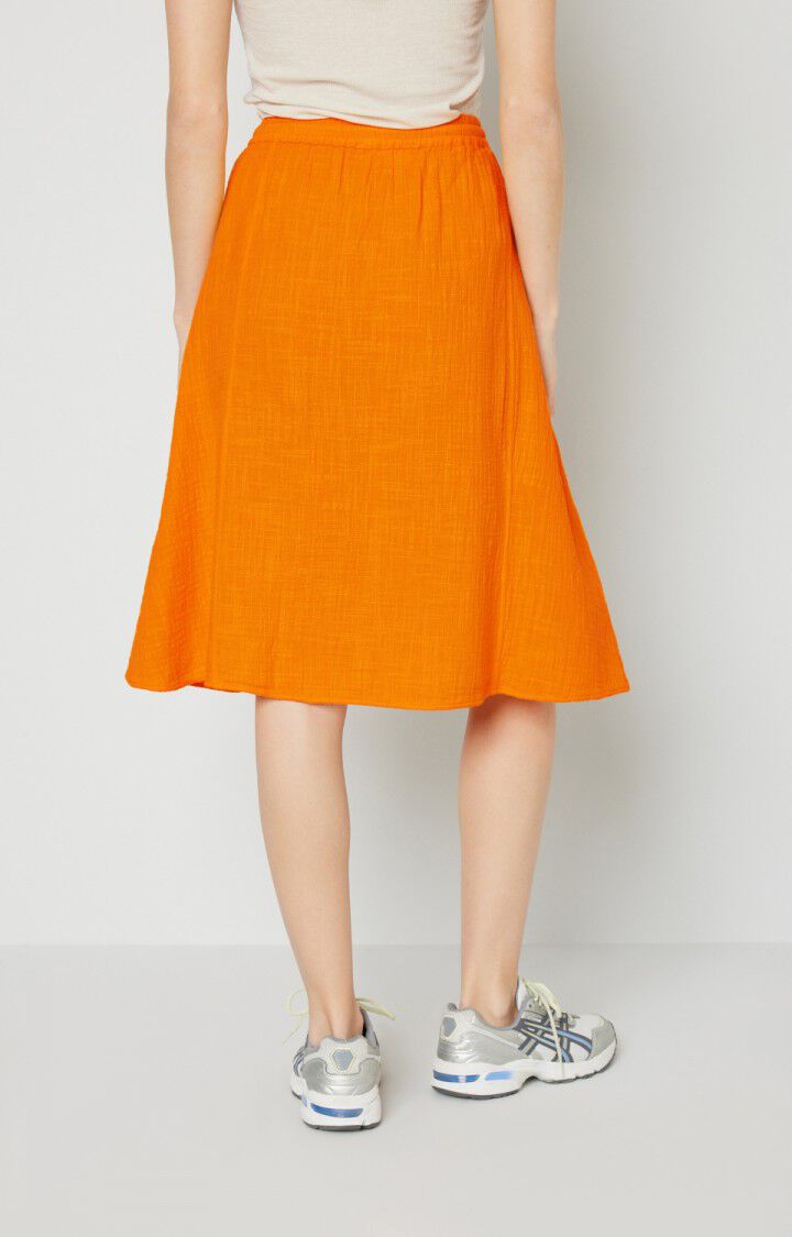 American Vintage Jupe Femme Oyobay - ORANGEADE Midi Orange - E22