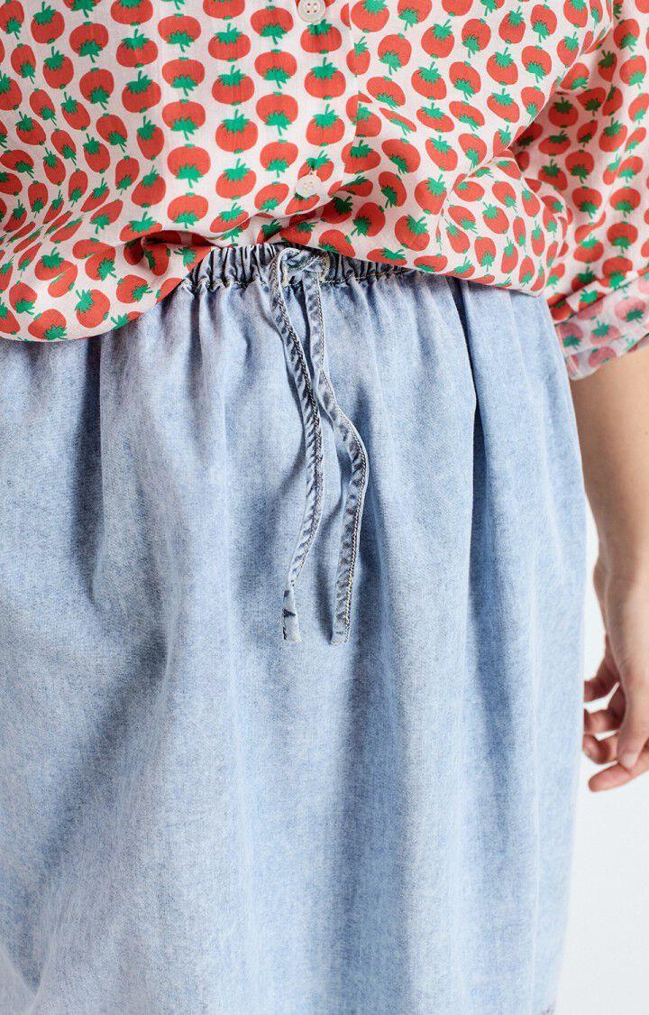 American Vintage Jupe Femme Paybou - BLUE SNOW Patineuse Bleu - E25