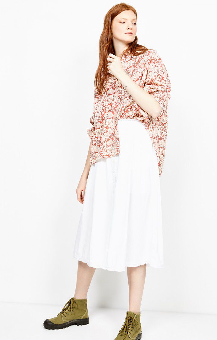 American Vintage Jupe Femme Pizabay - BLANC Blanc - E18