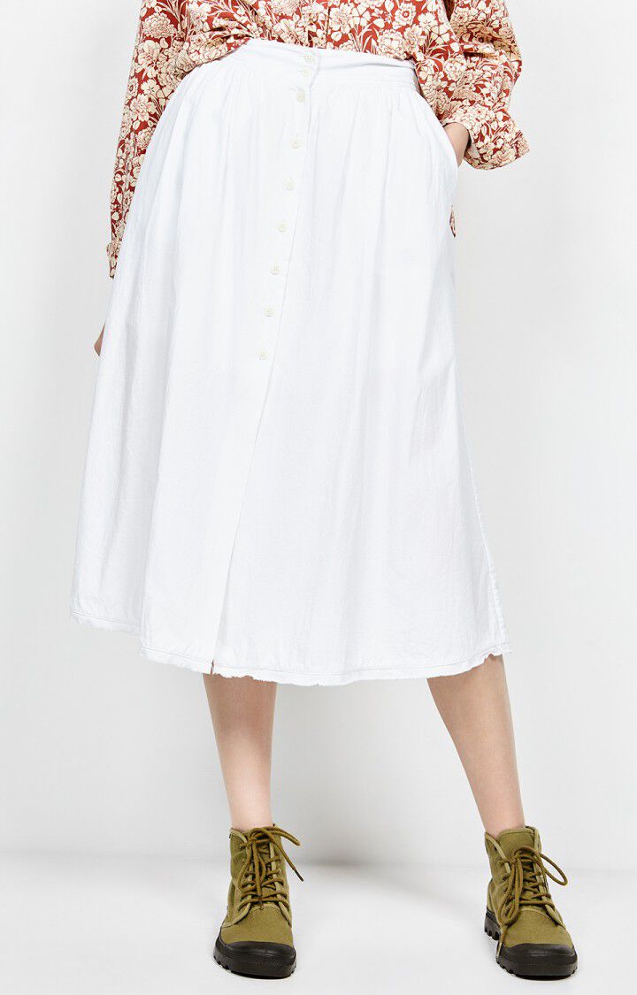 american vintage Jupe femme Pizabay - BLANC Blanc - E18