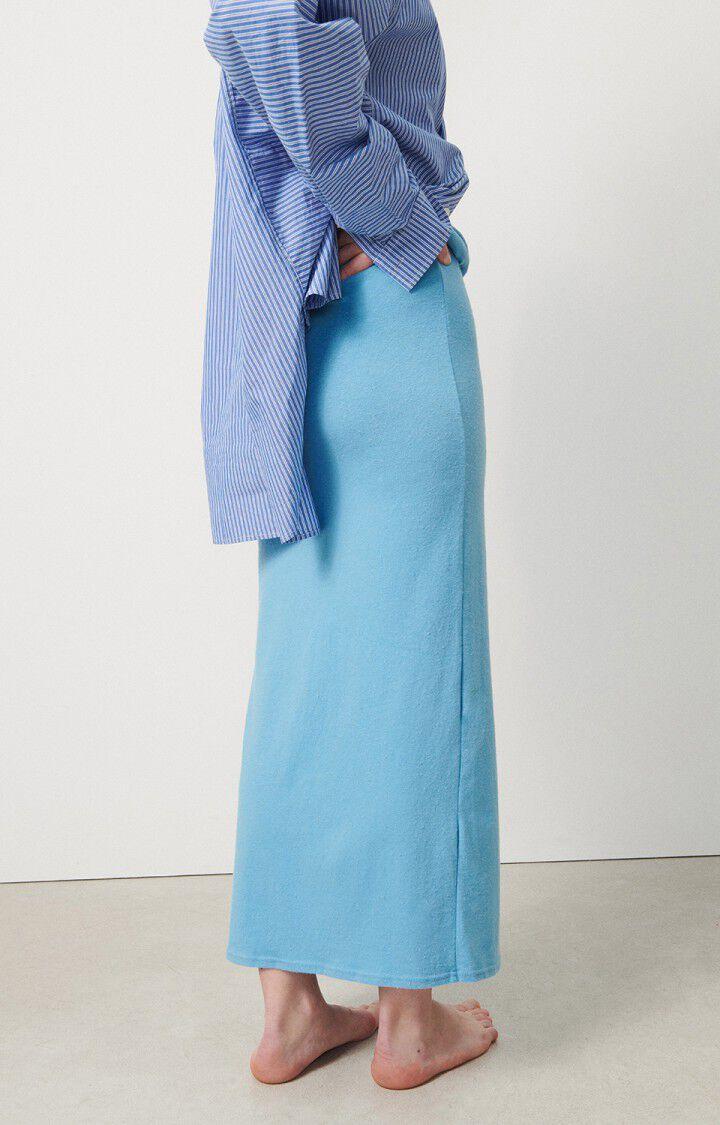 American Vintage Jupe Femme Rakabay - BLEU CIEL Longue Bleu - E24