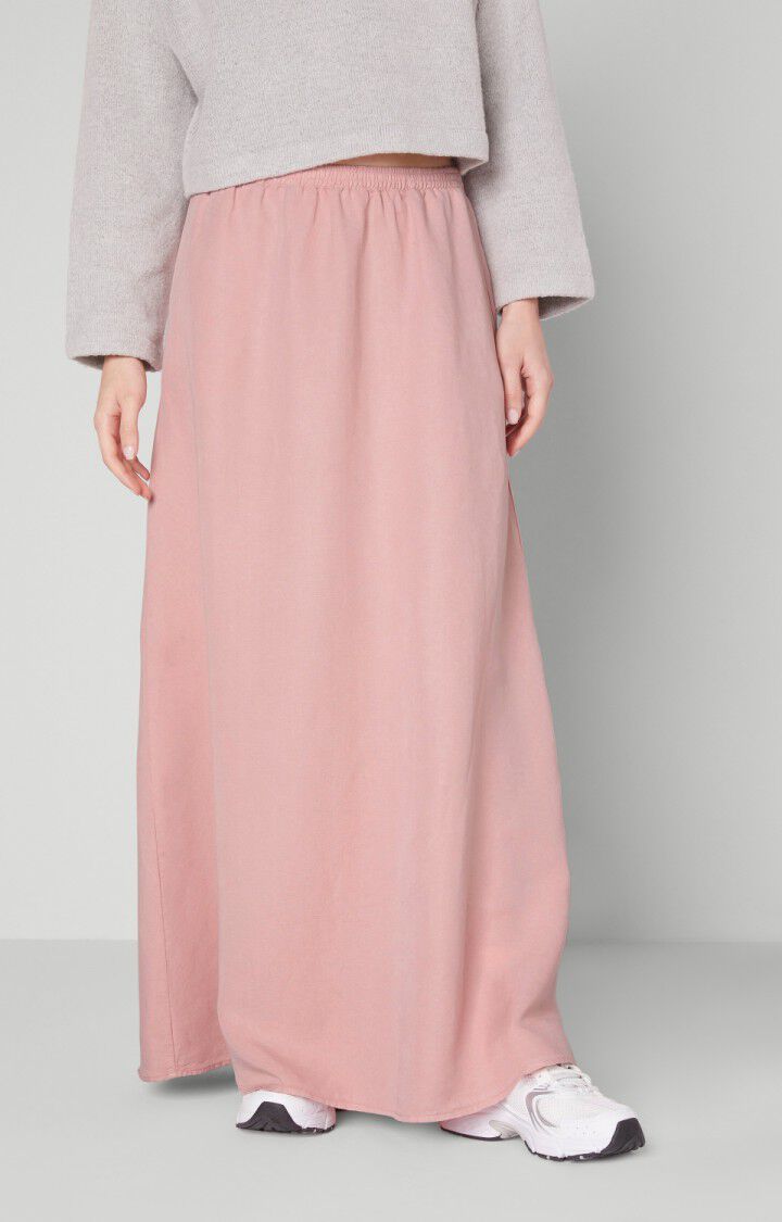 american vintage Jupe femme Ronrock - BOIS DE ROSE Longue Rose - E22B