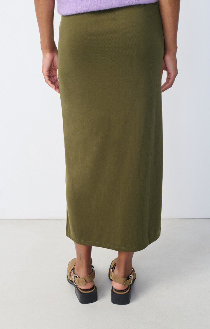 American Vintage Jupe Femme Rowkow - KAKI Longue Vert - H23