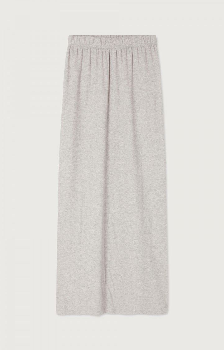 American Vintage Jupe Femme Ruzy - GRIS CLAIR CHINE Midi Gris - E24