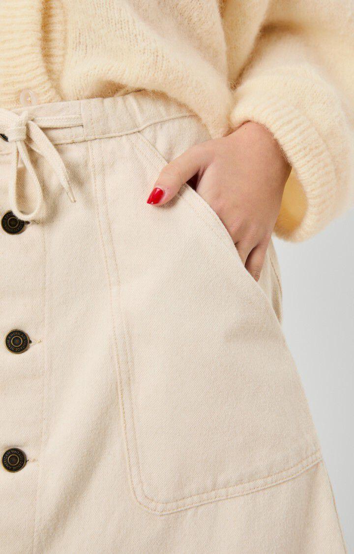 American Vintage Jupe Femme Spywood - ECRU Midi Beige - H22B