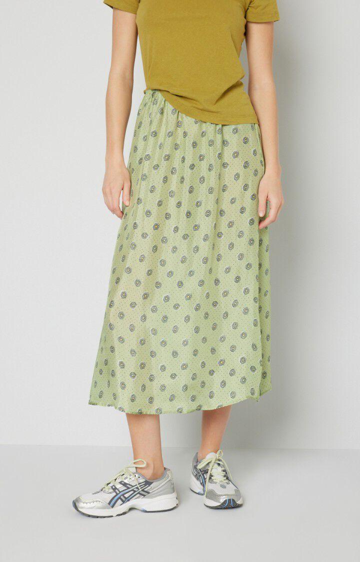 american vintage Jupe femme Tainey - FERNANDE Midi Vert - E21