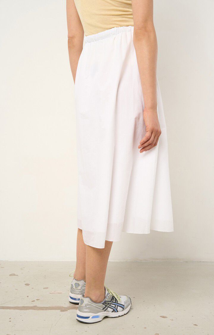 American Vintage Jupe Femme Timolet - BLANC Midi Blanc - E21