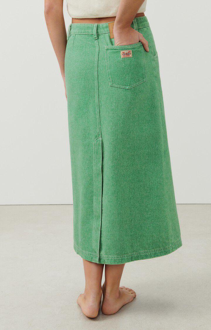 American Vintage Jupe Femme Tineborow - BASILIC Midi Vert - E24