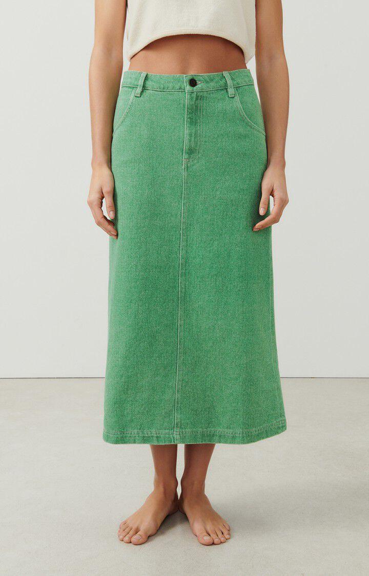 american vintage Jupe femme Tineborow - BASILIC Midi Vert - E24