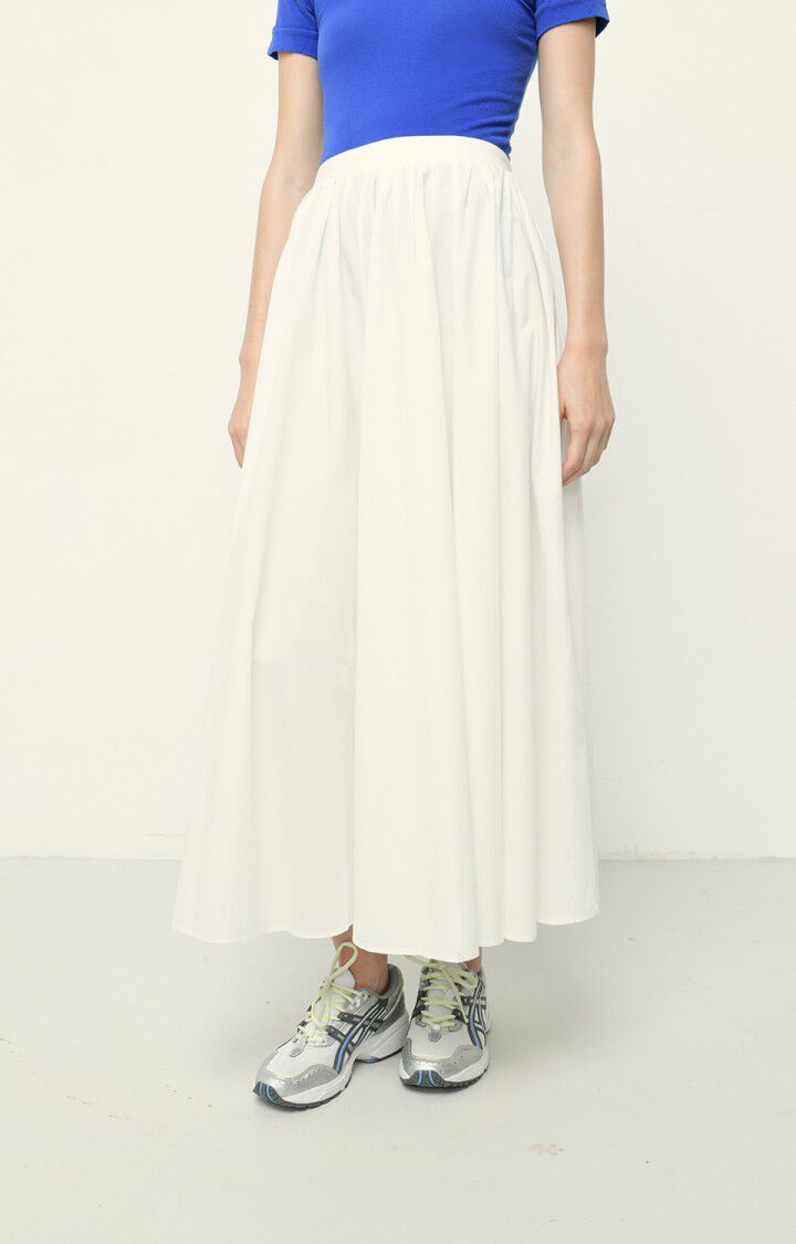 american vintage Jupe femme Tolido - OFF WHITE Longue Blanc - E20