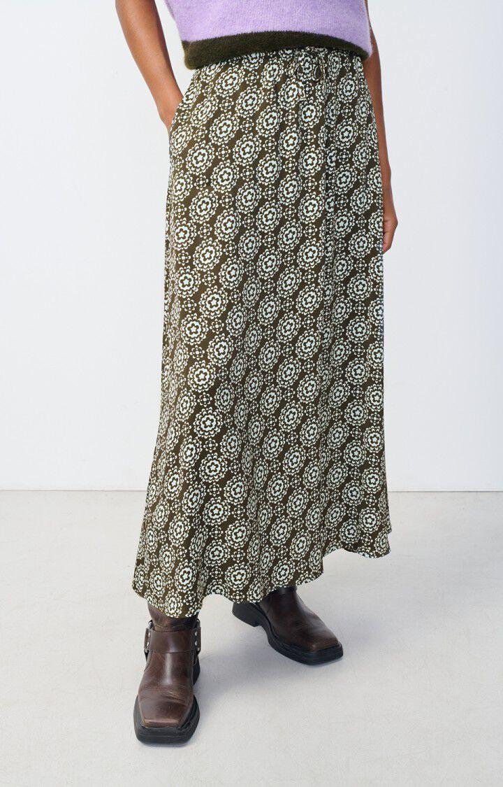 american vintage Jupe femme Varym - CARLA Midi Vert - H24